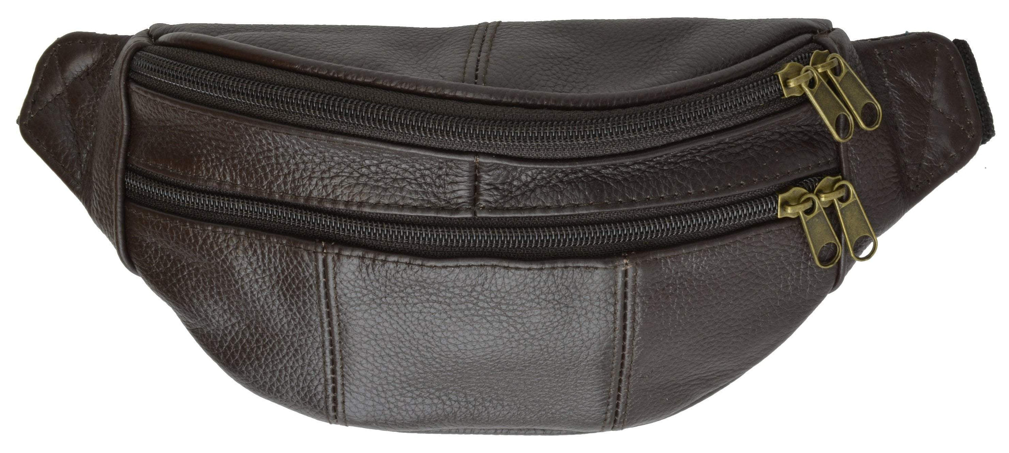 Slim Genuine Leather Waist Pouch Fanny Pack Multiple Colors - wallets for men's at mens wallet