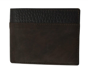 Special Series Mens Leather Removable ID Holder Bifold Wallet 5542 CF-menswallet
