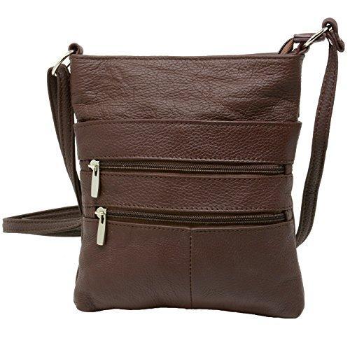 marshal-brown-women-s-leather-mini-body-purse-five-compartments ...