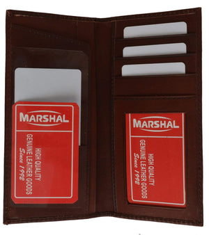 Genuine Leather New Design Credit Card Checkbook Holder Organizer 154 CF-menswallet