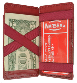 Small Genuine Leather Mens Magic Card Holder Wallet 1420 (C)-menswallet