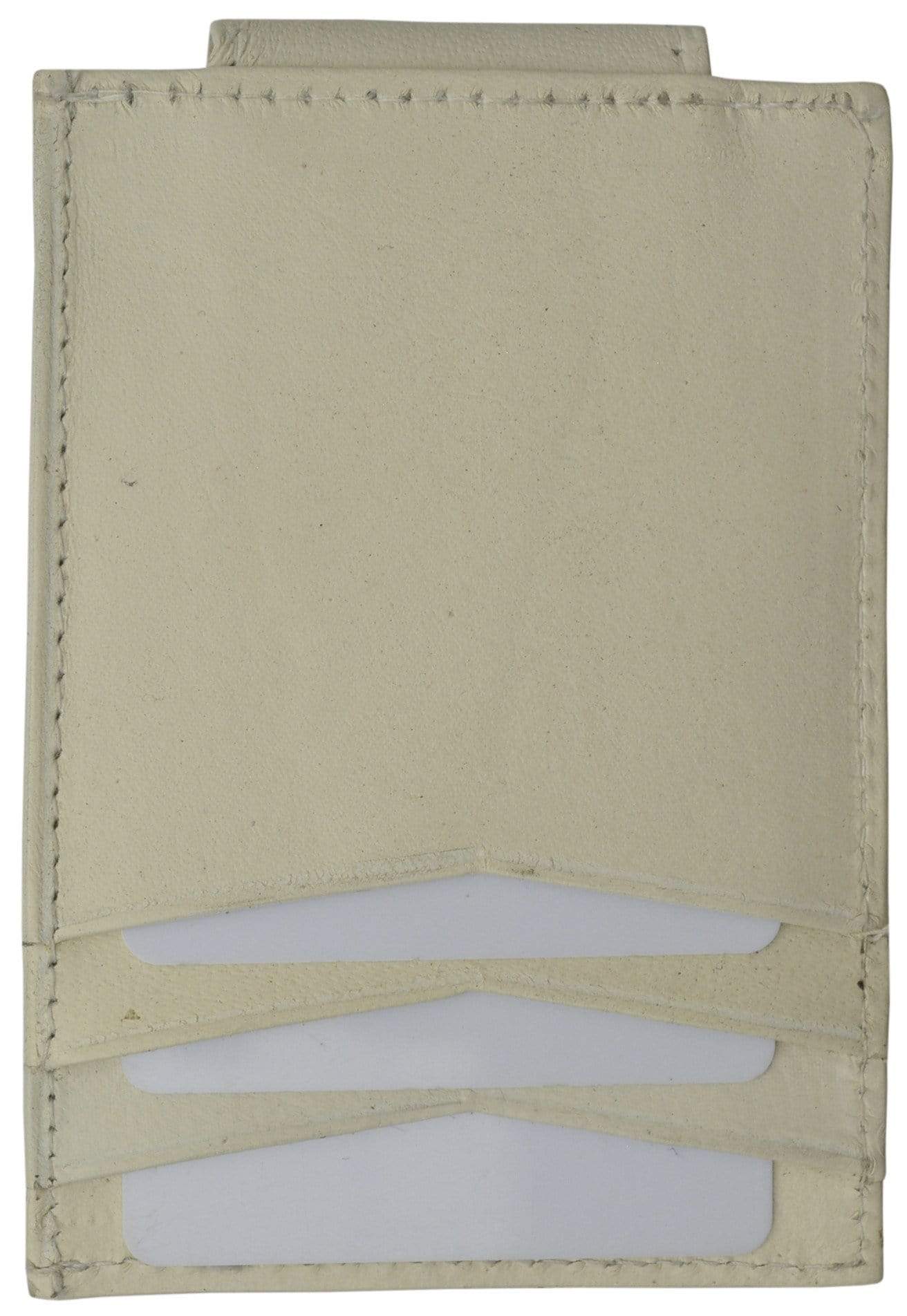 Mens Genuine Leather Money Clip Credit Card Holder Wallet Multiple Colors 1010R (C)-menswallet