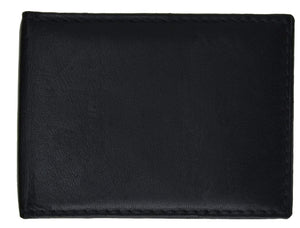 Genuine Leather Business Card Holder Black 470-menswallet