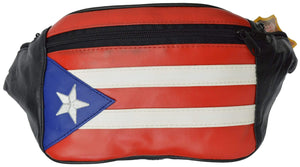 Genuine Leather Puerto Rico Flag Fanny Pack Purse for Men & Women 964 (C)-menswallet