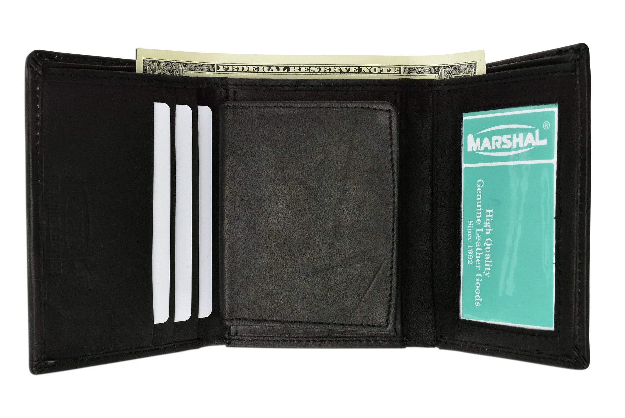 Badge Holders and id holder at men's genuine leather wallet store