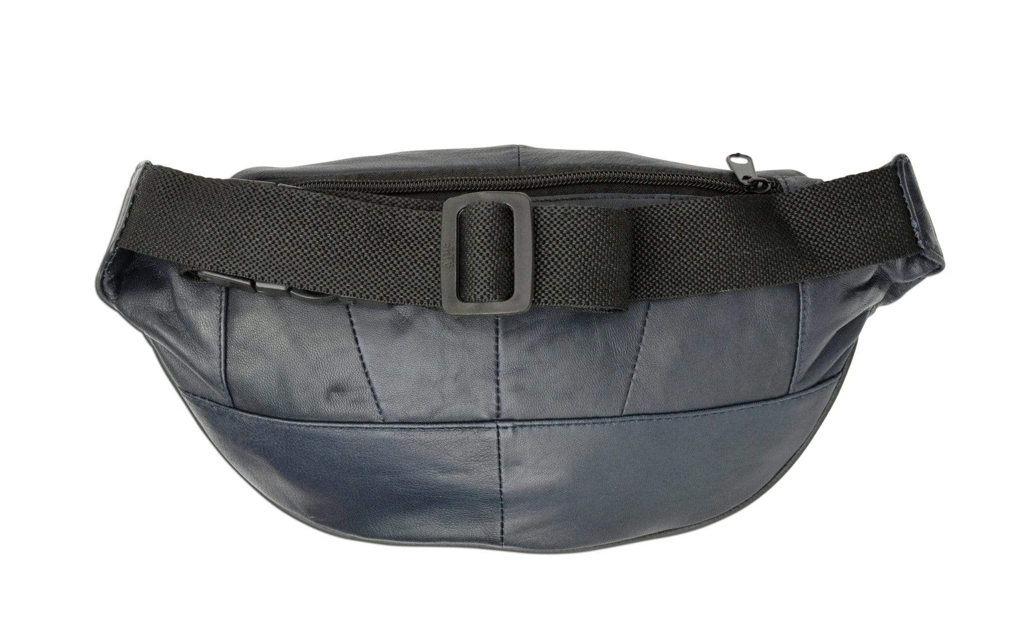 Genuine Leather Waist Fanny Pack Belt Bag Pouch Travel Hip Purse Men Women Many Colors 005C (C)-menswallet