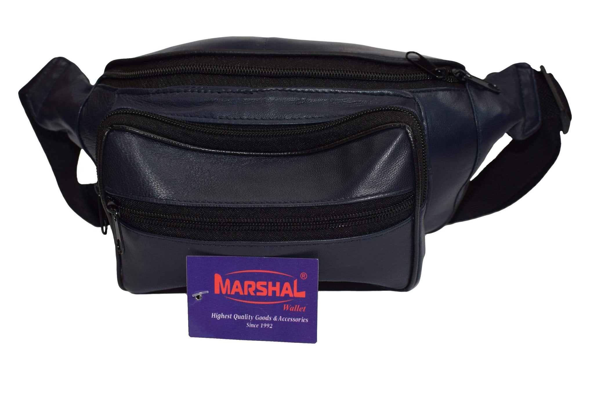 Genuine Leather Waist Fanny Pack Belt Bag Pouch Travel Hip Purse Men Women Many Colors 005C (C)-menswallet