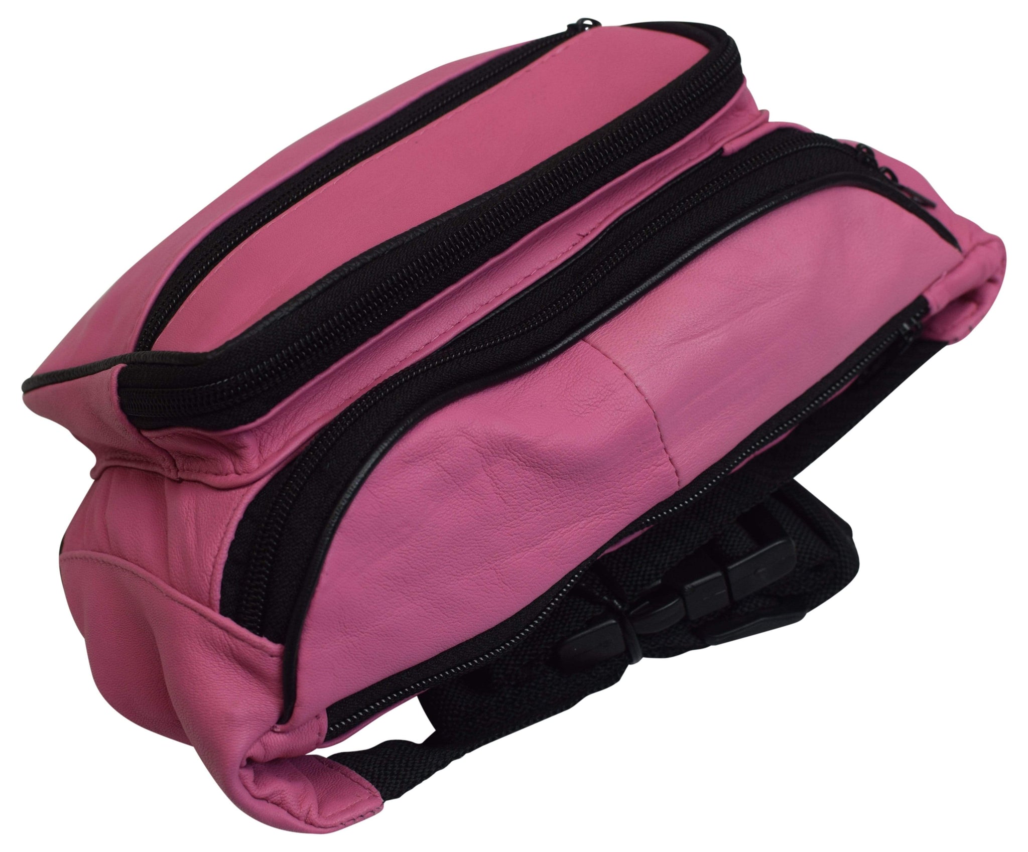 Genuine Leather Waist Fanny Pack Belt Bag Pouch Travel Hip Purse Men Women Many Colors 005C (C)-menswallet