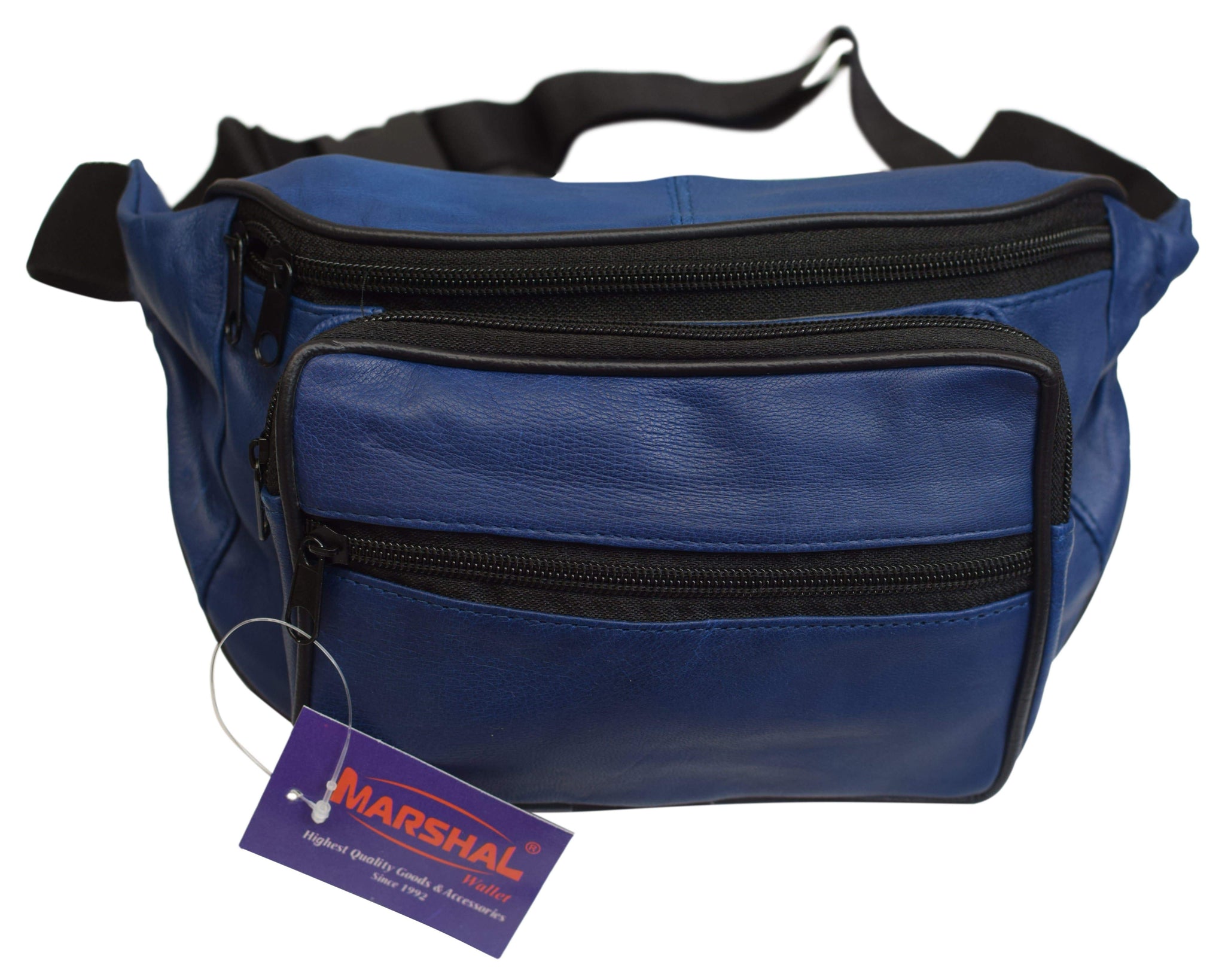 Genuine Leather Waist Fanny Pack Belt Bag Pouch Travel Hip Purse Men Women Many Colors 005C (C)-menswallet