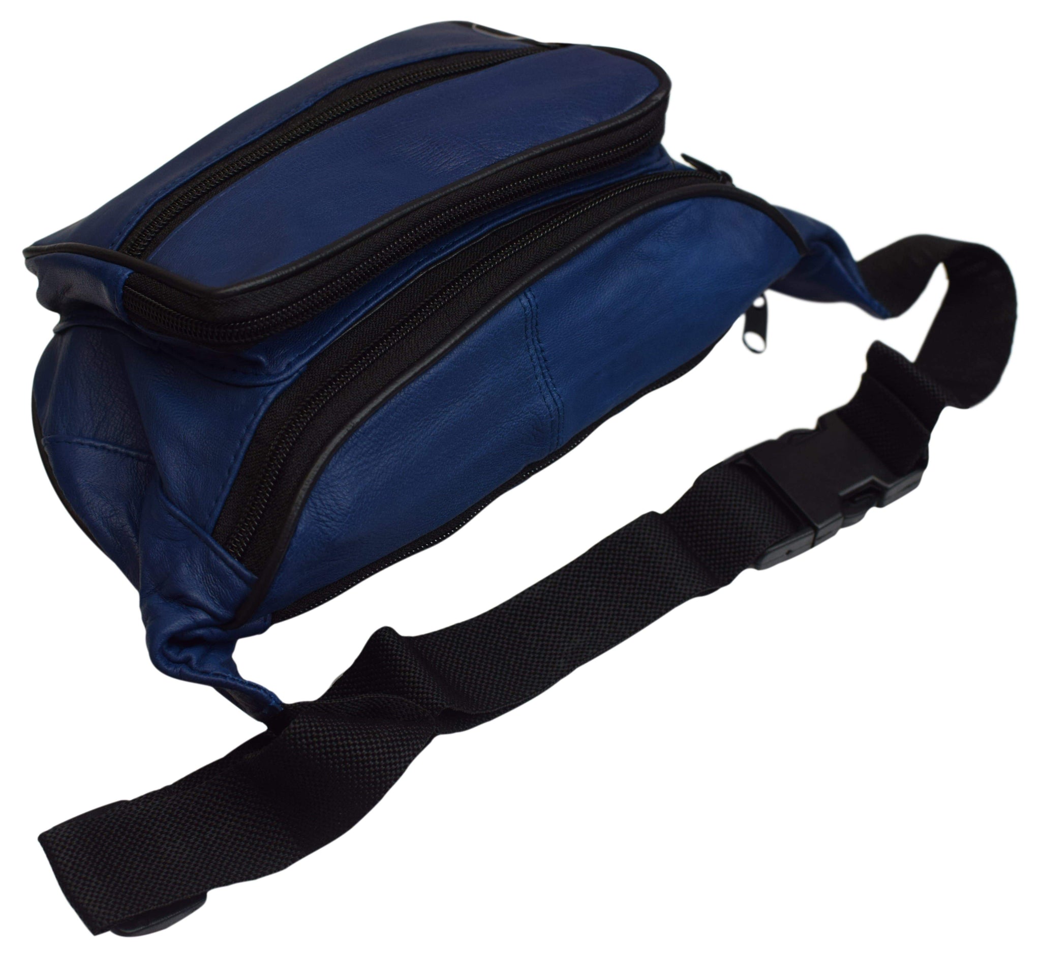 Genuine Leather Waist Fanny Pack Belt Bag Pouch Travel Hip Purse Men Women Many Colors 005C (C)-menswallet