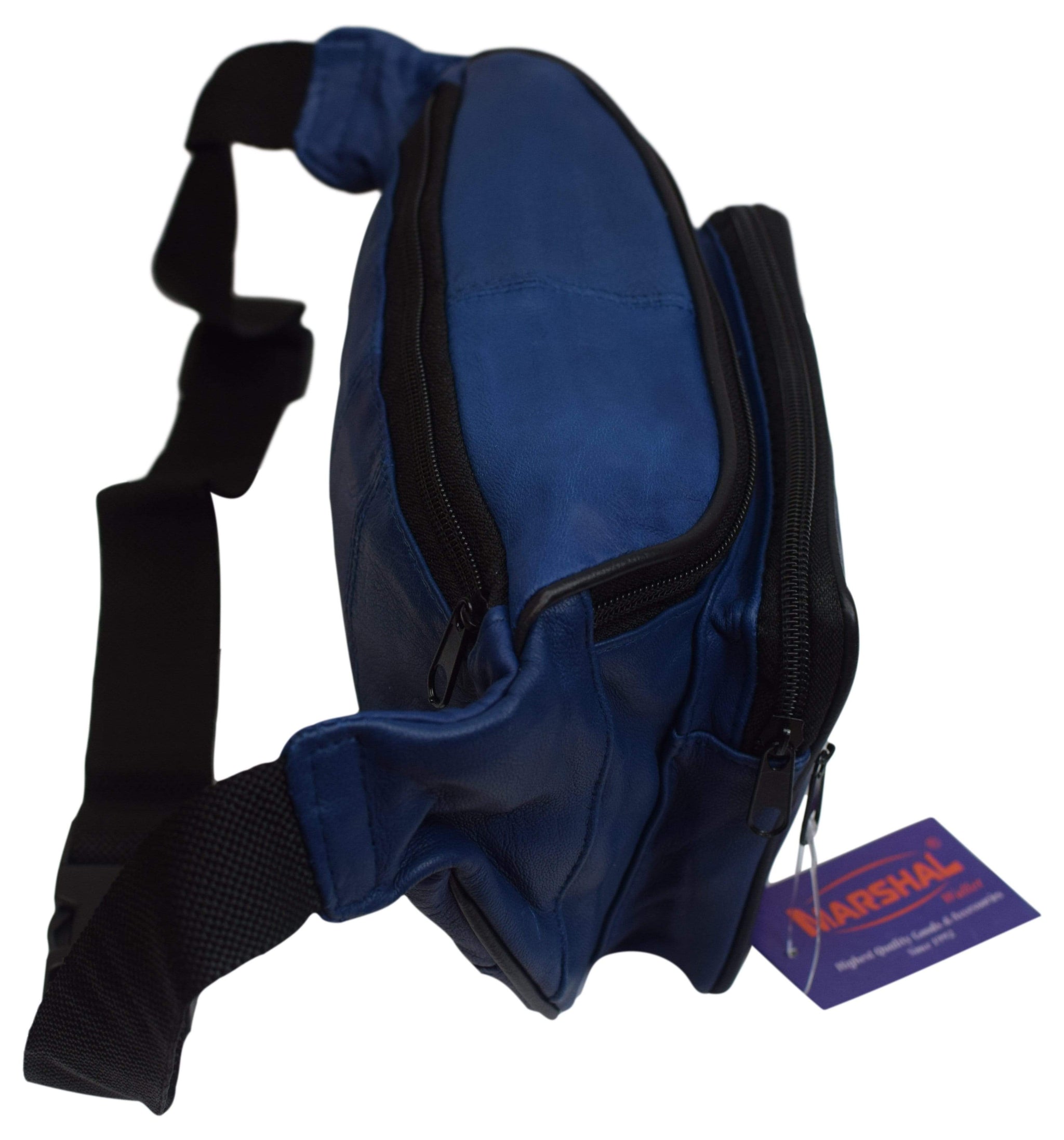 Genuine Leather Waist Fanny Pack Belt Bag Pouch Travel Hip Purse Men Women Many Colors 005C (C)-menswallet