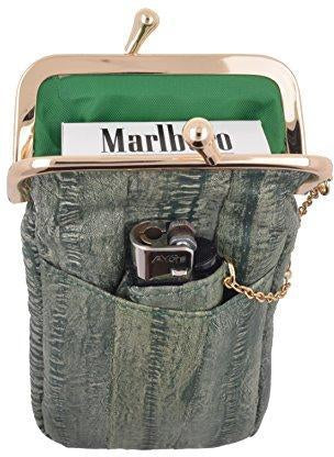90s cigarette holder VINTAGE CHECKERED POUCH CLASP SUNGLASS CASE It can be used as a working cigarette holder or used just for show. Waterproof Genuine Eel Skin Cigarette