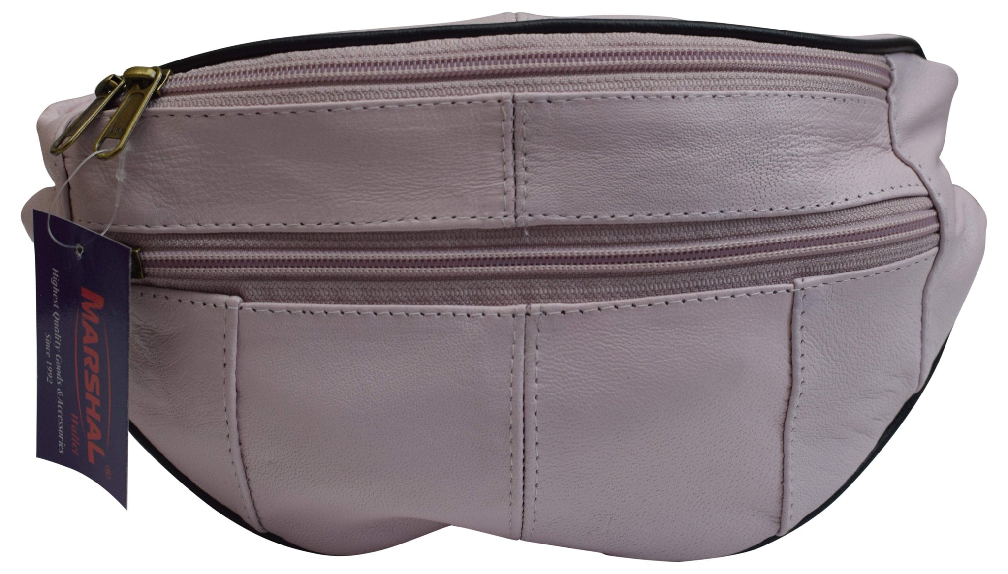 Slim Genuine Leather Waist Pouch Fanny Pack Multiple Colors - wallets for men's at mens wallet