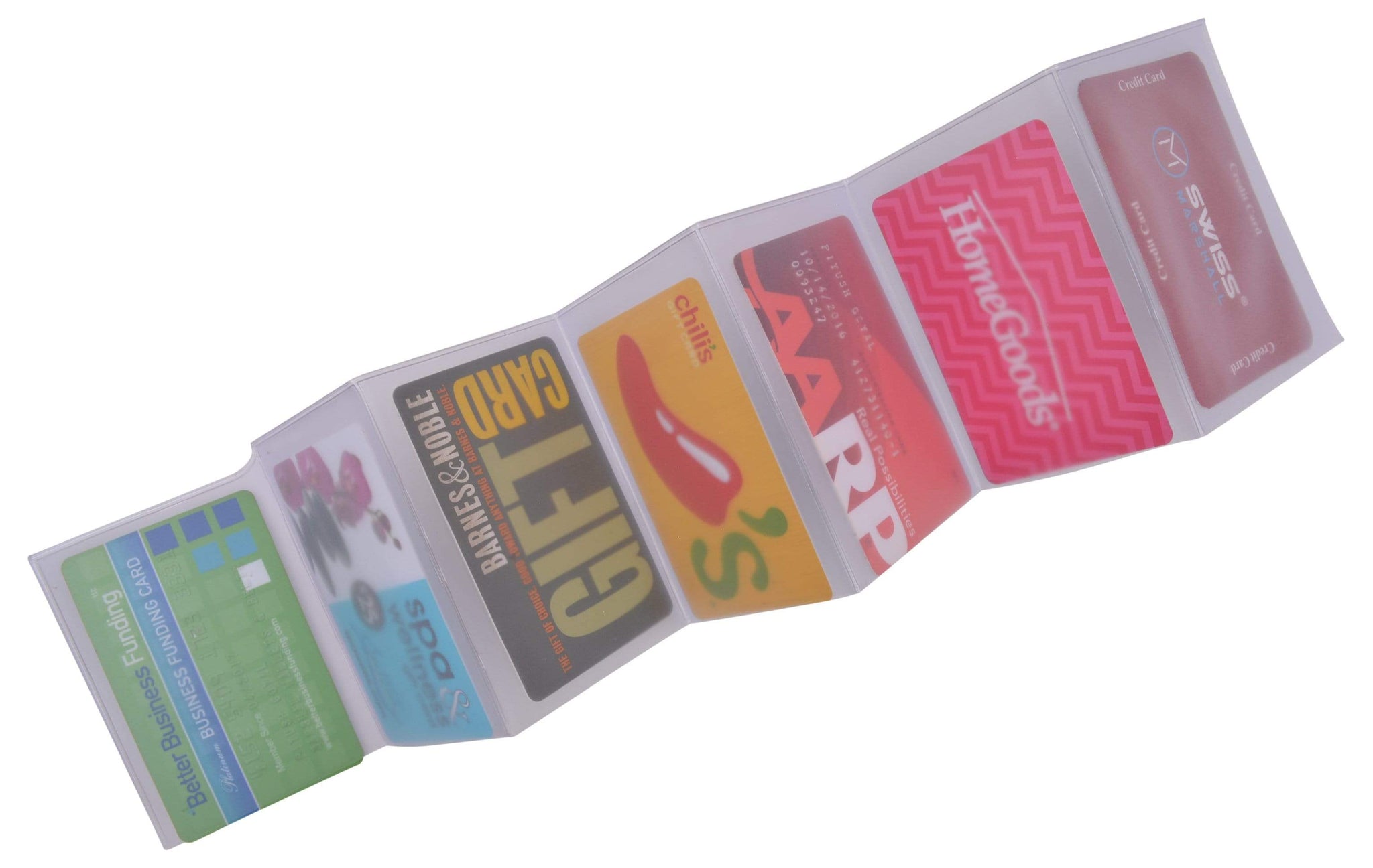 Made in USA Set of 2 Plastic Accordion Inserts 6 Pages Top Load for Bifold Trifold Wallets by Swiss Marshall - wallets for men's at mens wallet