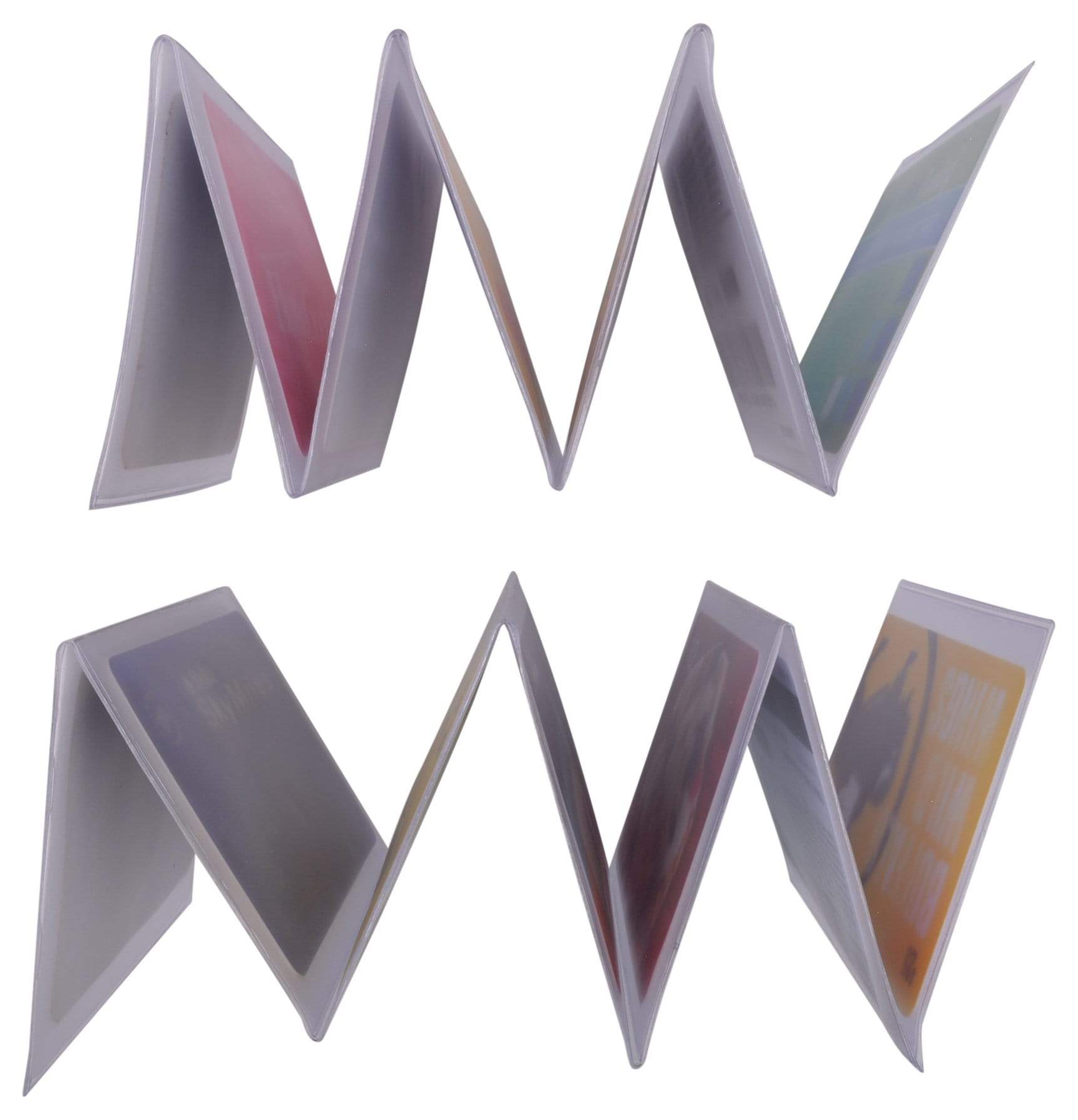 Made in USA Set of 2 Plastic Accordion Inserts 6 Pages Top Load for Bifold Trifold Wallets by Swiss Marshall - wallets for men's at mens wallet
