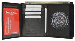 Mens Leather Wallet Badge ID Holder 2515 TA (C)-menswallet