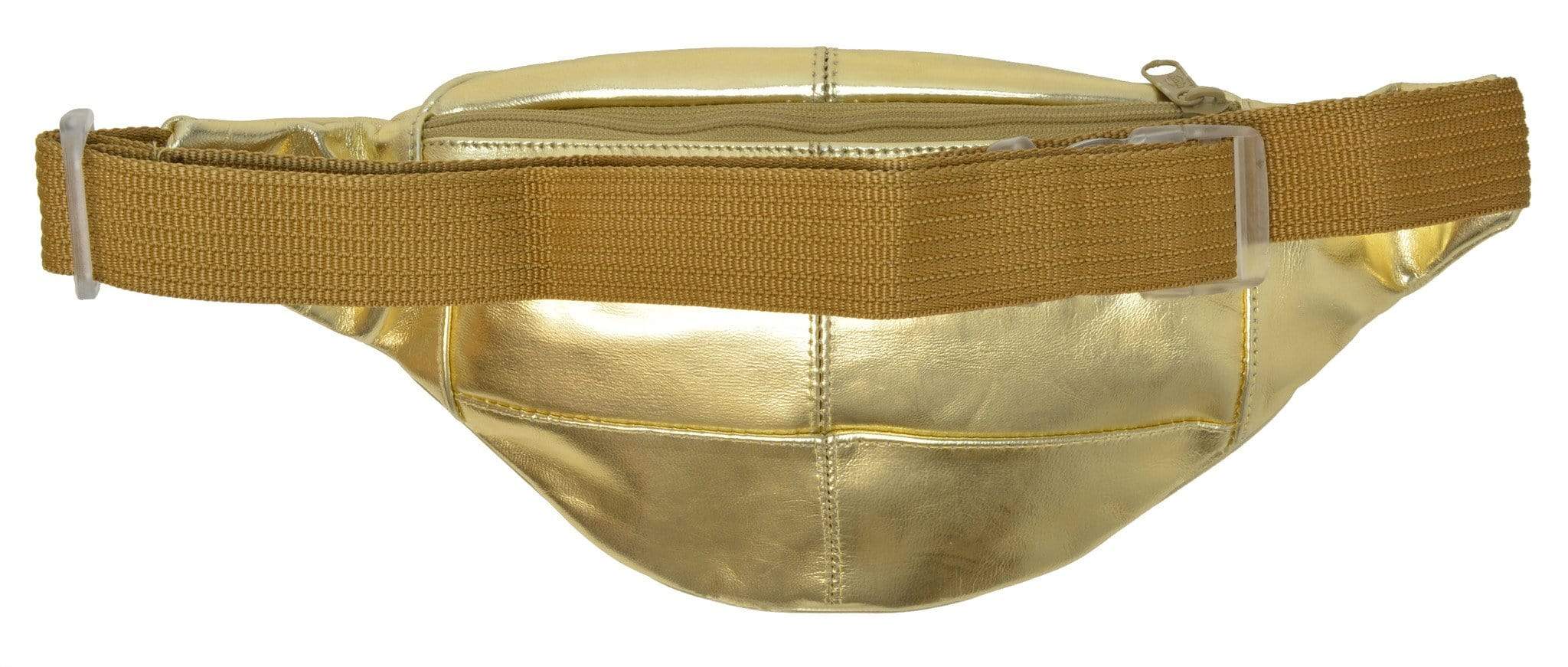 Genuine Leather Fanny Pack Pouch Waist Bag Slim Design Many colors 006C (C)-menswallet