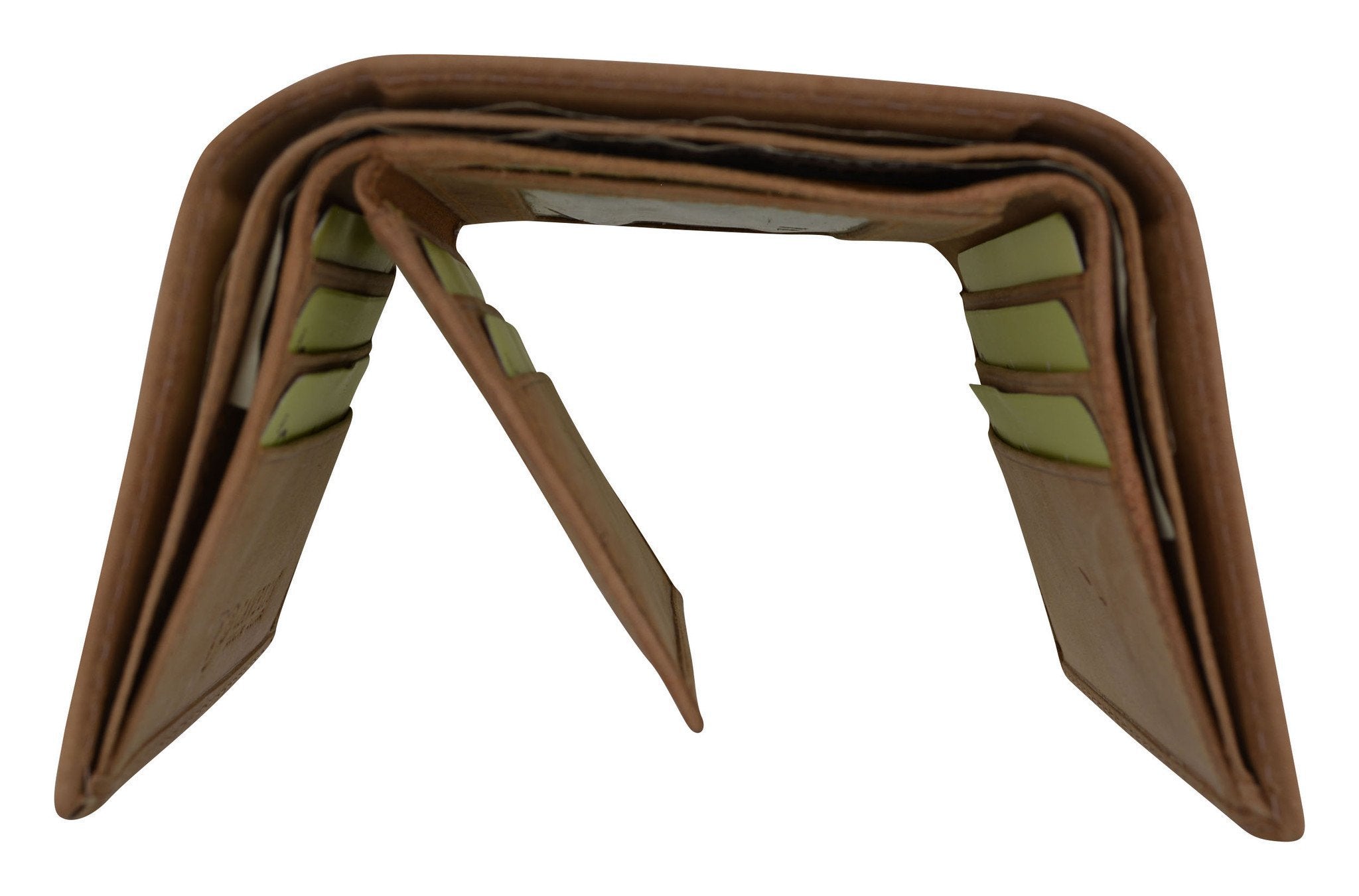 New Hunter Series Premium Leather Vintage Style Trifold Credit Card Holder Wallet by Cavelio HU1107 (C) - wallets for men's at mens wallet