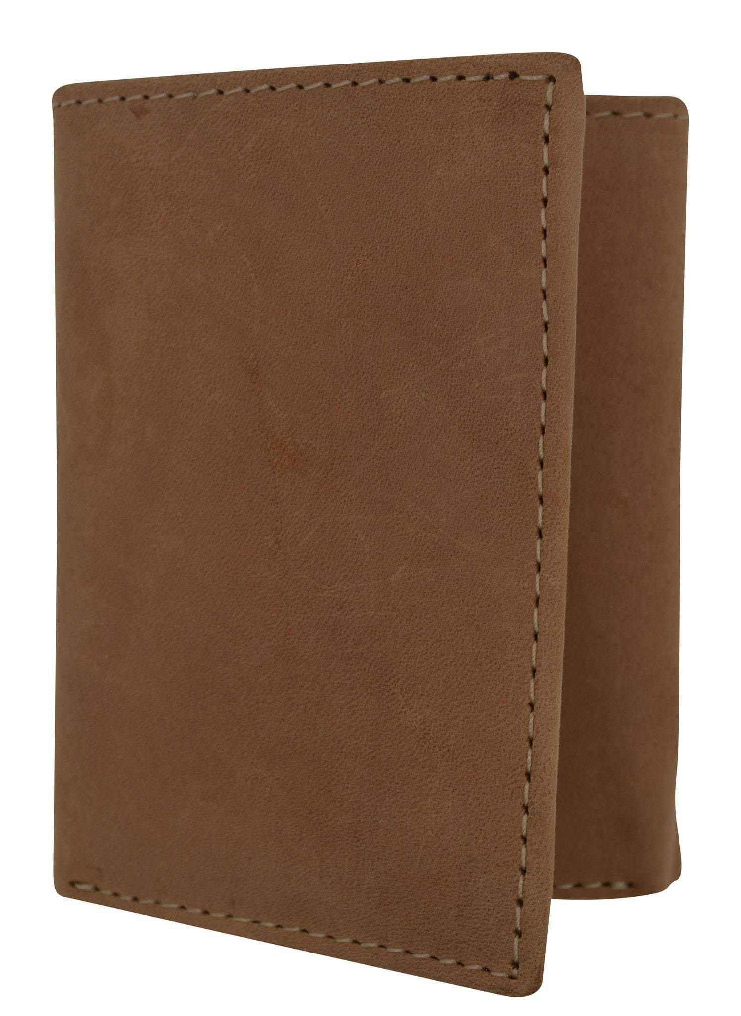 New Hunter Series Premium Leather Vintage Style Trifold Credit Card Holder Wallet by Cavelio HU1107 (C) - wallets for men's at mens wallet