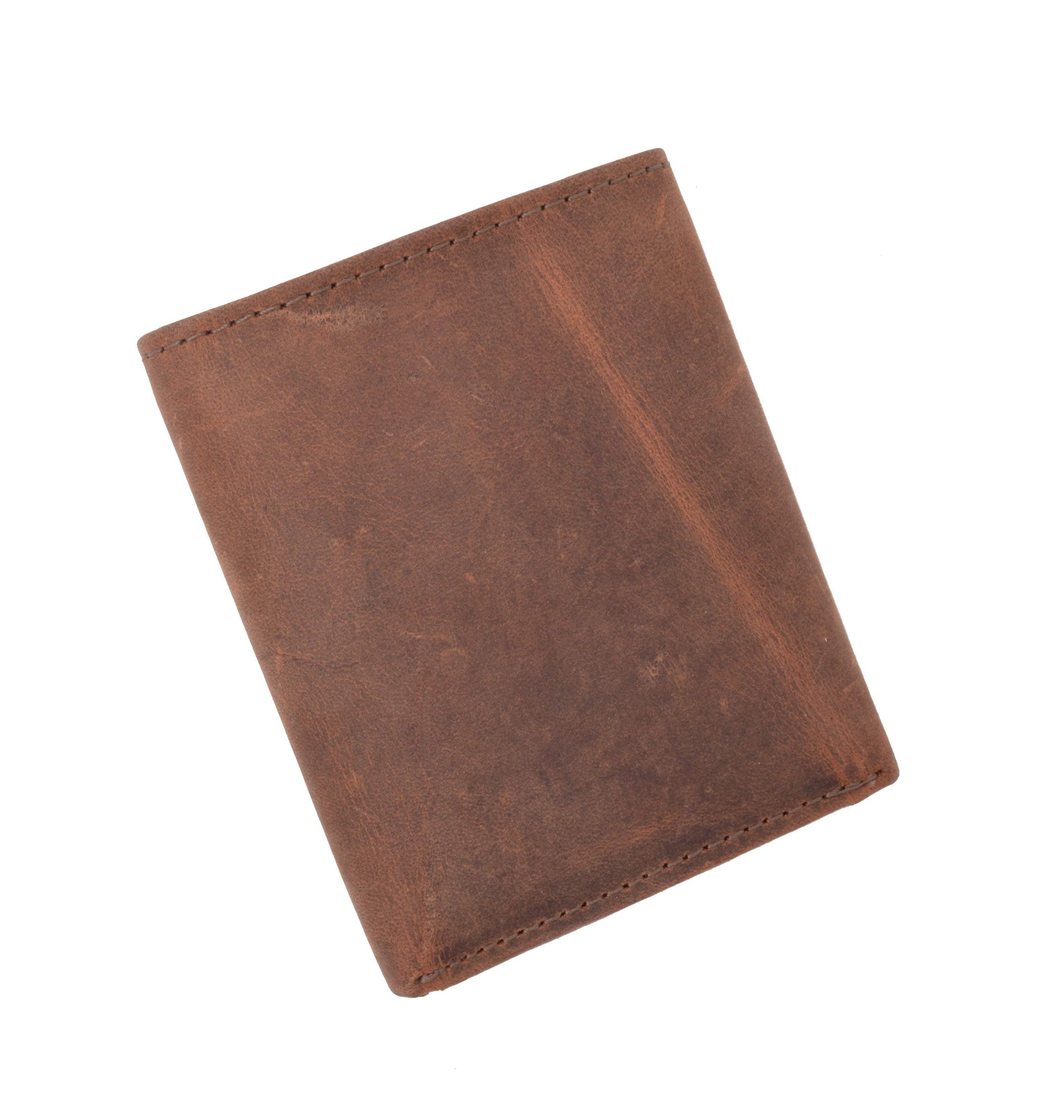 New RFID Blocking Mens Vintage Soft Genuine Leather Classic Trifold Wallet  RFID1107HTC - wallets for men's at mens wallet