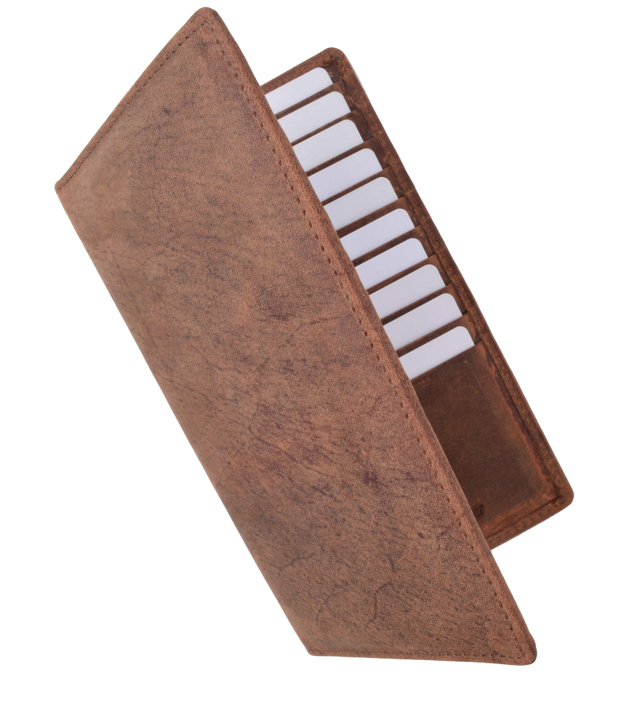 New RFID Blocking Vintage Genuine Leather Bifold Credit Card ID Holder Wallet RFID1529HTC - wallets for men's at mens wallet