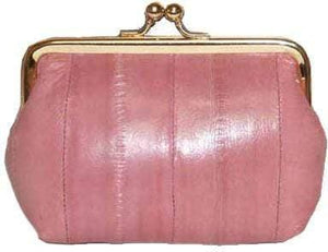 Eel skin Leather Coin Purse Snap Closure E 905-menswallet