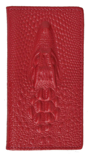 New Fashion Croco Embossed Slim Credit Card Holder Alligator Design 118-168 (C)-menswallet