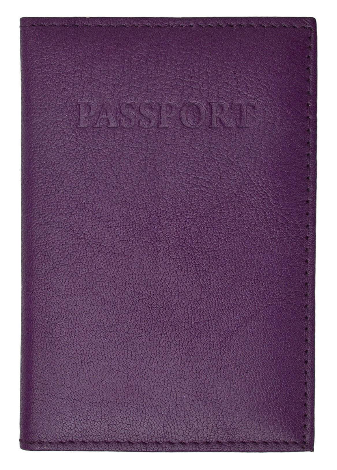 Travel Genuine Leather Passport Card Holder Case Protector Cover Organizer Wallet 151 CF BLIND (C) - wallets for men's at mens wallet