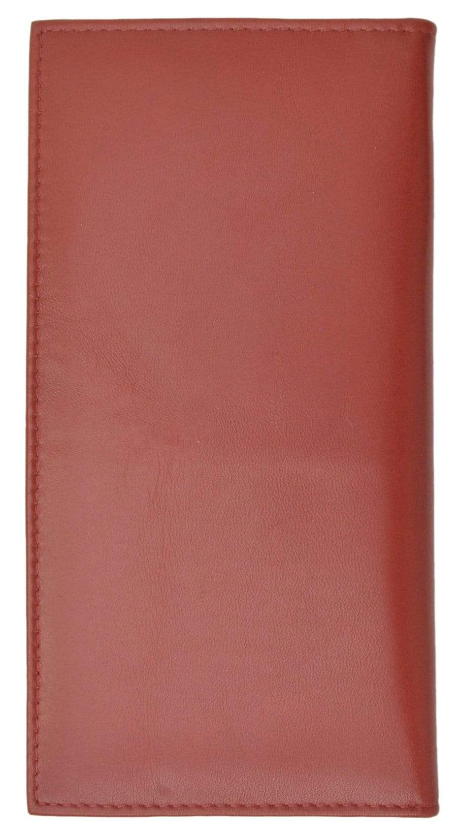 Brand New Hand Crafted Premium Soft Leather Simple Checkbook Cover P156-menswallet