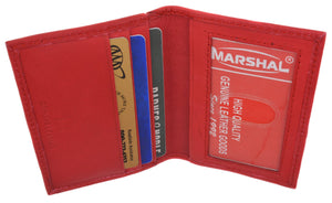 Mens Wallet Bifold Genuine Leather Slim Small Credit Card ID Holder with Front ID Licence Window-menswallet