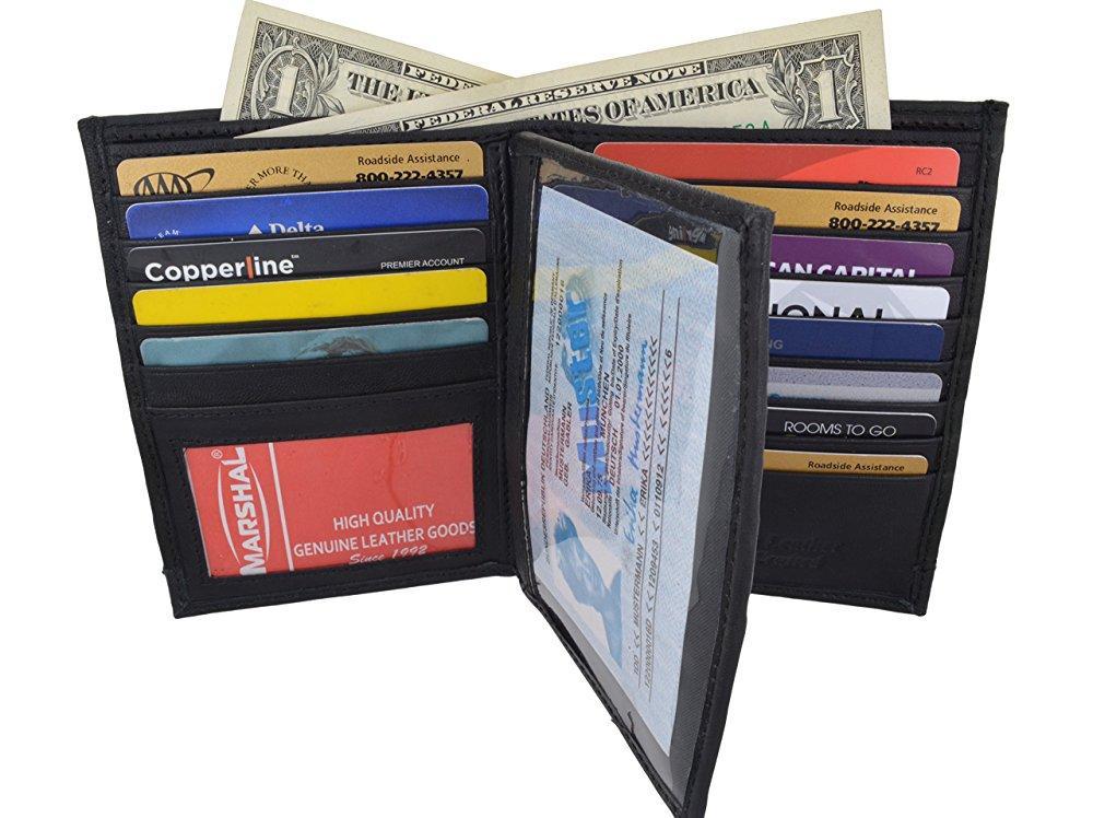 RFID Blocking Camouflage Bifold Hipster Multi Credit Card ID Holder Camo Wallet Premium Leather - wallets for men's at mens wallet