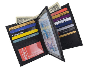 RFID Blocking Camouflage Bifold Hipster Multi Credit Card ID Holder Camo Wallet Premium Leather-menswallet