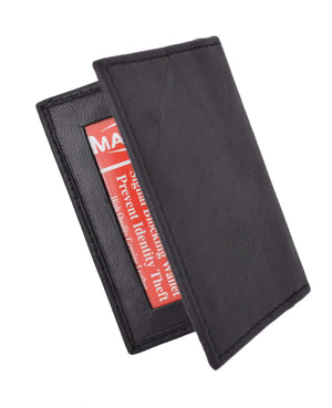 RFID Blocking Slim Thin Premium Leather Credit Card ID Mini Wallet Holder Bifold RFIDP69-menswallet