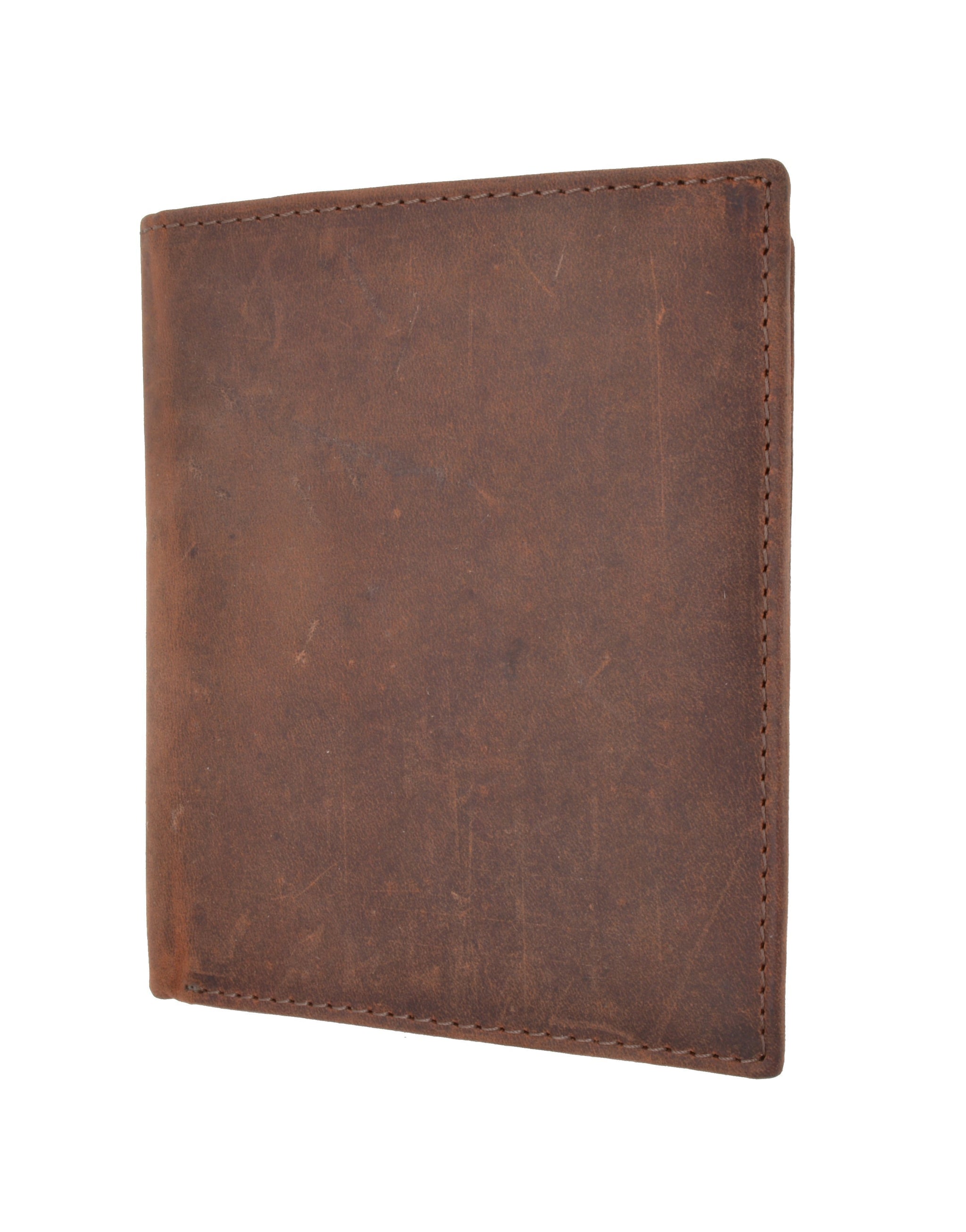 RFID Blocking Vintage Look Genuine Leather Bifold Hipster Credit Card Wallet RFID2502HTC - wallets for men's at mens wallet