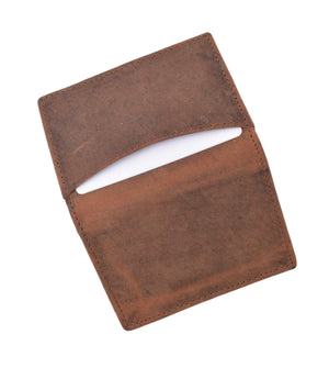 Soft Vintage Genuine Leather RFID Business Card ID Holder with Expandable Pocket RFID70HTC-menswallet