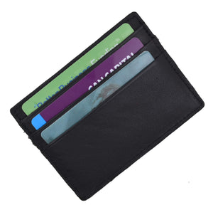 Swiss Marshal Soft Premium Genuine Leather Slim Thin Credit Card Money Bill Holder Wallet SM-P170-menswallet