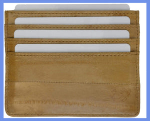 Eel Skin Soft Leather Credit Card Holder E 170-menswallet