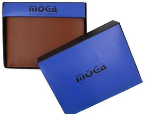 Moga Premium Genuine Leather Deluxe Compact Multi Card Case ID Holder Wallet-menswallet