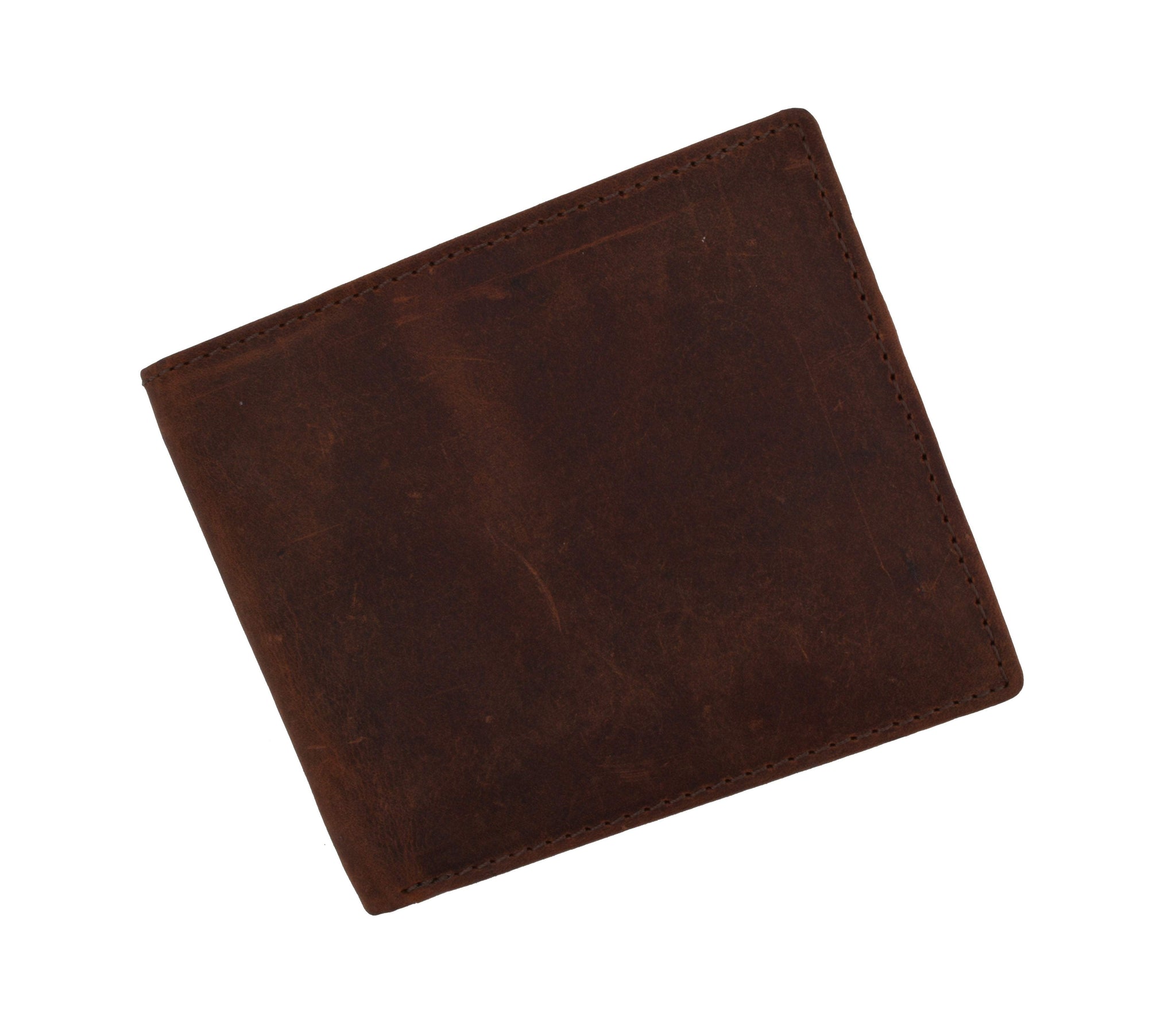 Vintage RFID Blocking Men's Genuine Leather Slim Bifold Wallet RFID60HTC - wallets for men's at mens wallet