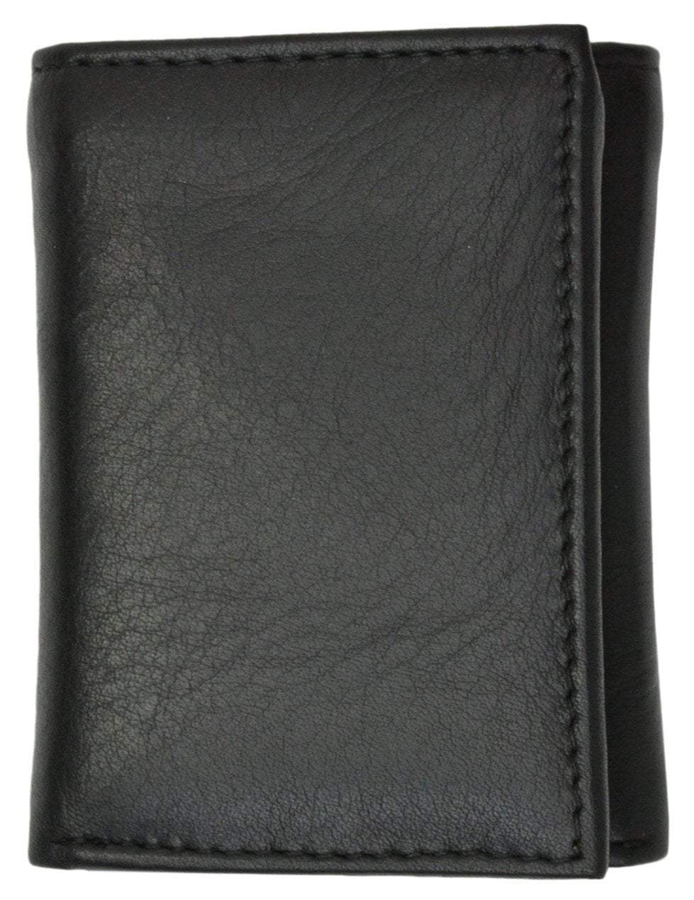 Premium Soft Leather Childrens Trifold Wallet Kids Bicolor Wallet Gift P 825 (C)-menswallet