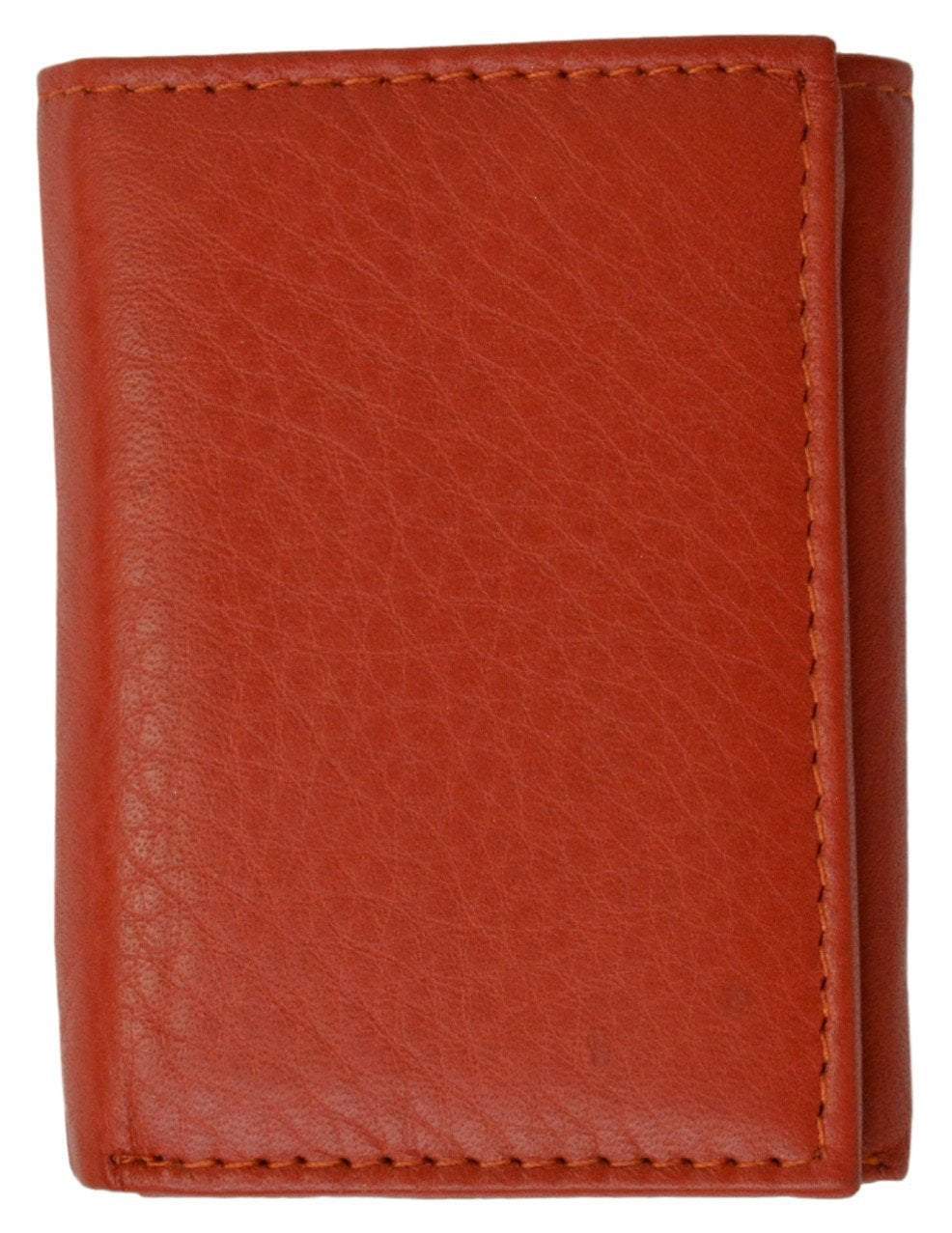 Premium Soft Leather Childrens Trifold Wallet Kids Bicolor Wallet Gift P 825 (C)-menswallet