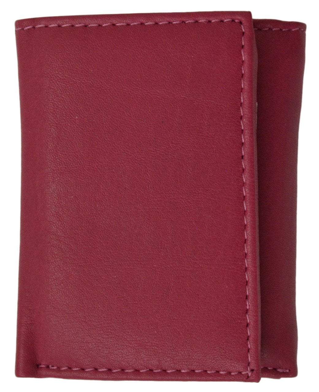 Premium Soft Leather Childrens Trifold Wallet Kids Bicolor Wallet Gift P 825 (C)-menswallet