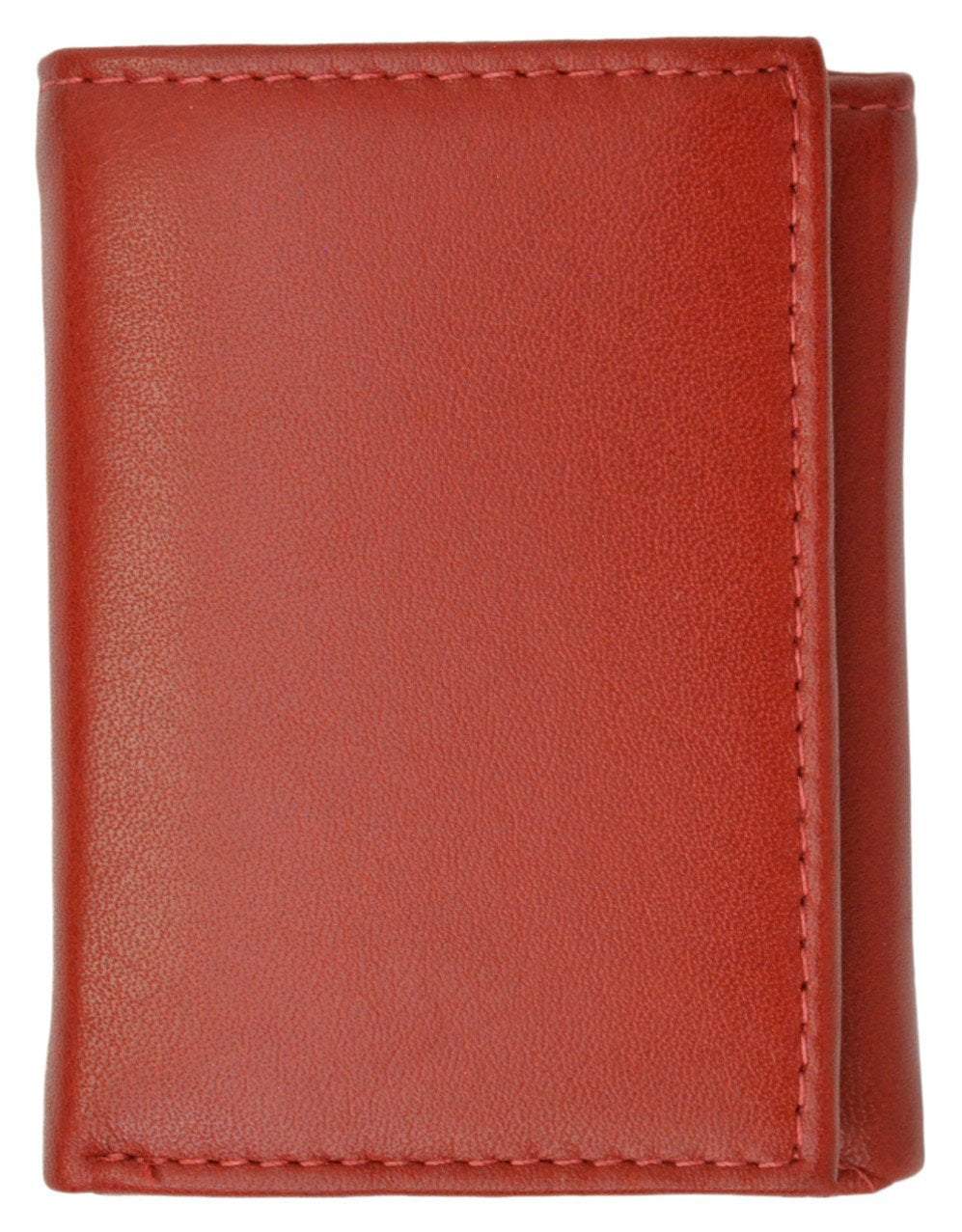 Premium Soft Leather Childrens Trifold Wallet Kids Bicolor Wallet Gift P 825 (C)-menswallet