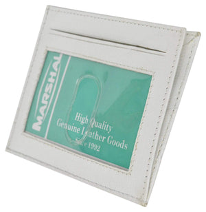 Premium High quality Genuine Leather Slim Simple ID Credit Card Holder Thin Wallet P 270 CF-menswallet