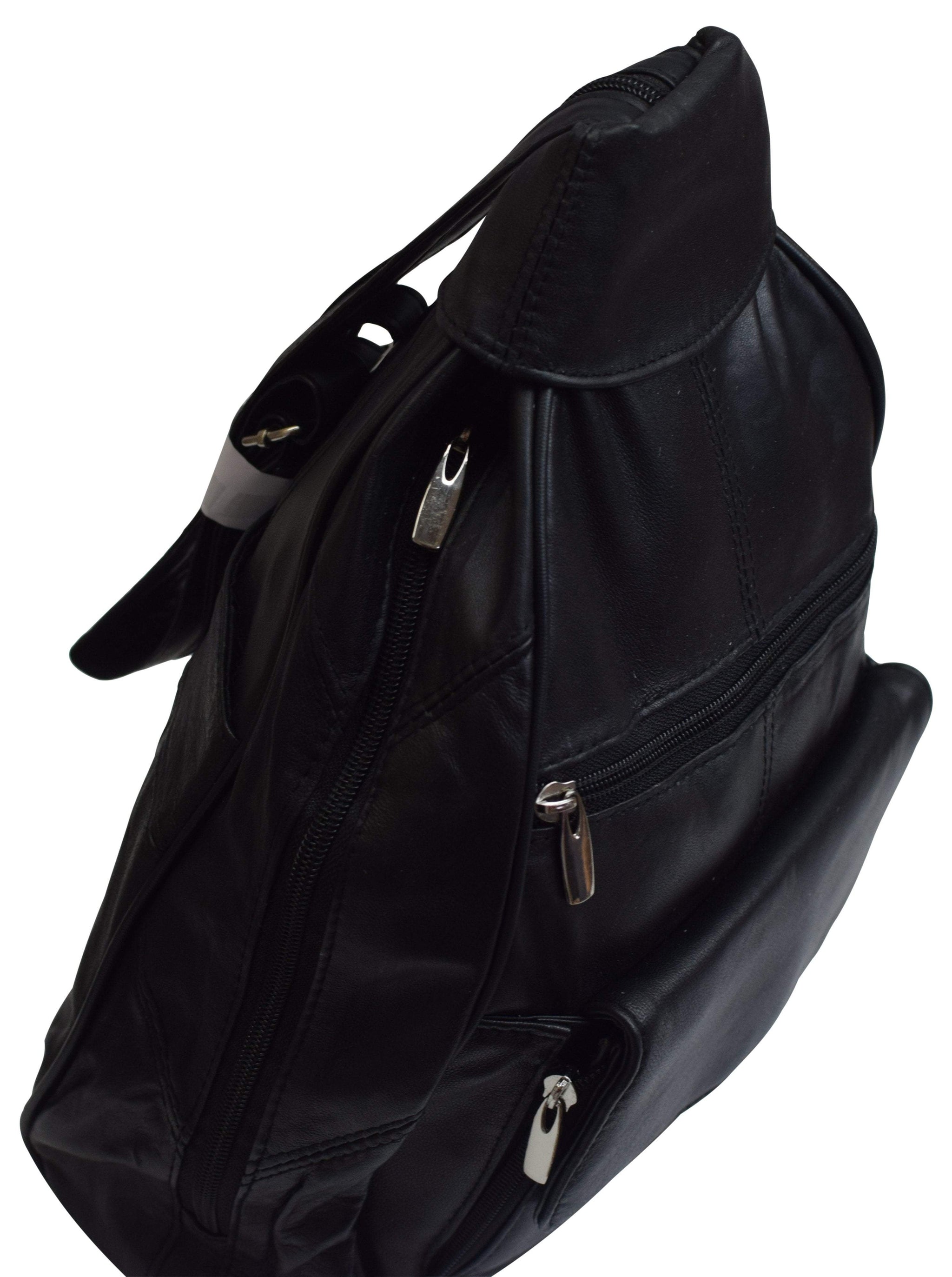 backpack zipper leather wallets Women Fashion Genuine Leather Travel Convertible Backpack Purse W/Cellphone Pocket