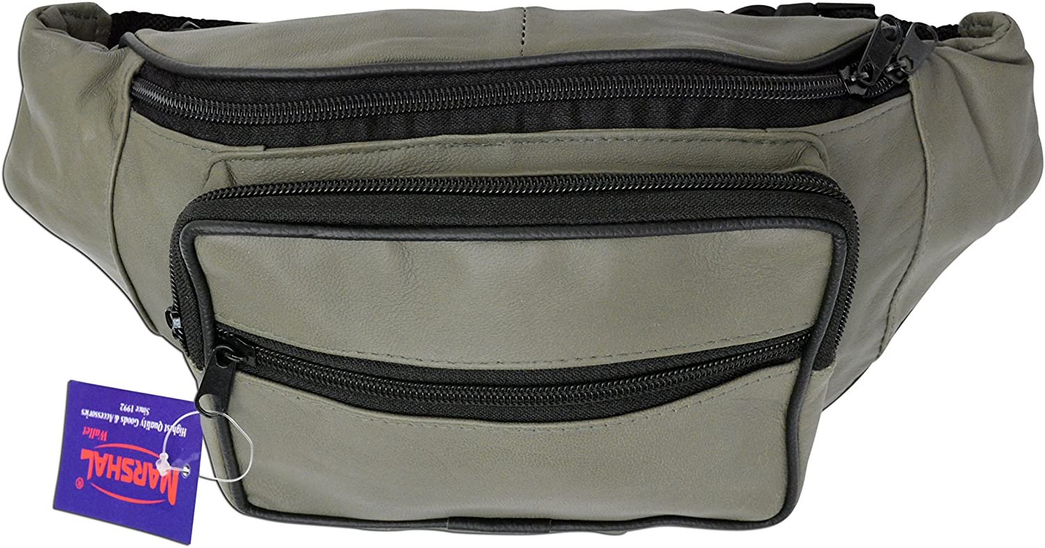 Genuine Leather Waist Fanny Pack Belt Bag Pouch Travel Hip