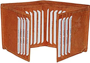 Bifold Business Credit Card Case Hipster Leather Wallet #2192CF-menswallet