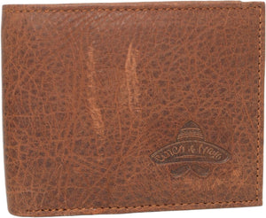 Sombrero Genuine Leather Bifold Trifold RFID Blocking 5 De Mayo Wallet for Men-menswallet