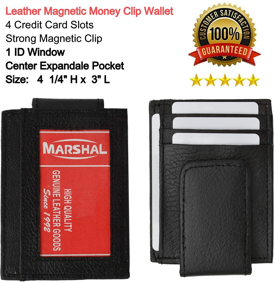 Marshal Barton Front Pocket Wallet Money Clip-menswallet