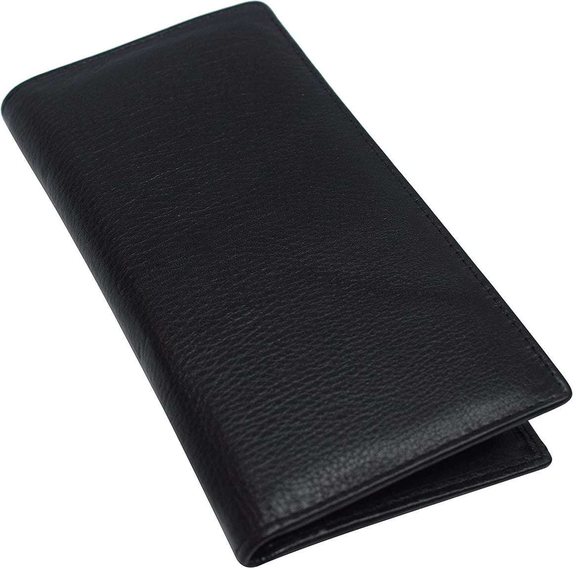 Marshal Cowhide Leather Basic Checkbook Cover RFID Blocking for Men Women-menswallet